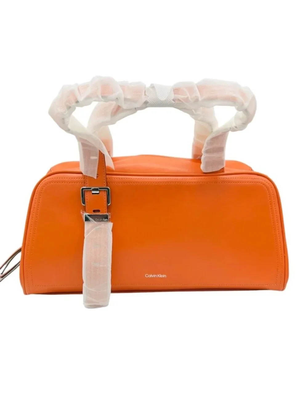 Calvin Klein Lowen Satchel Orange NWT Top Handle Shoulder Bag MSRP $178